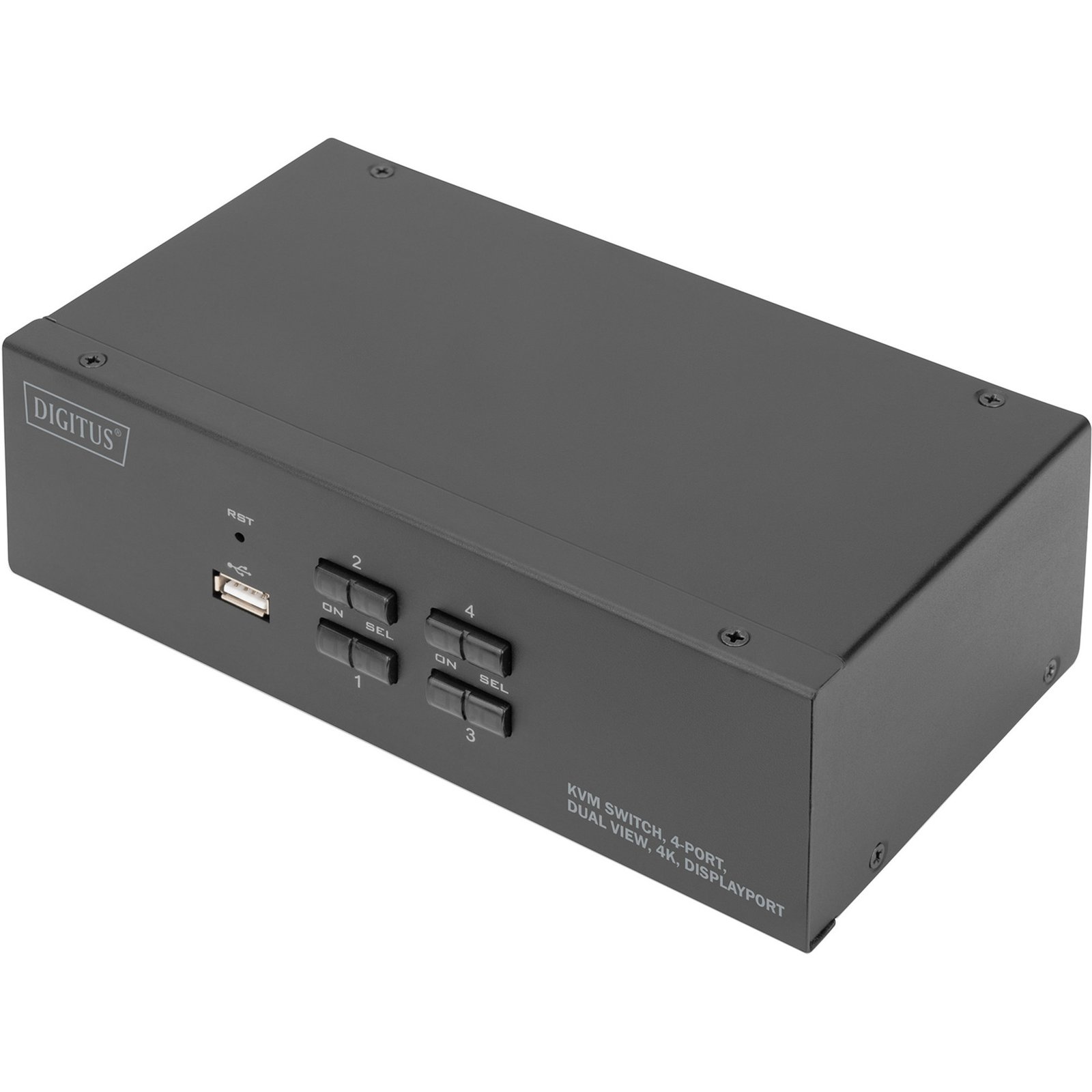 Digitus KVM-Switch DisplayPort 4x 1 Negro