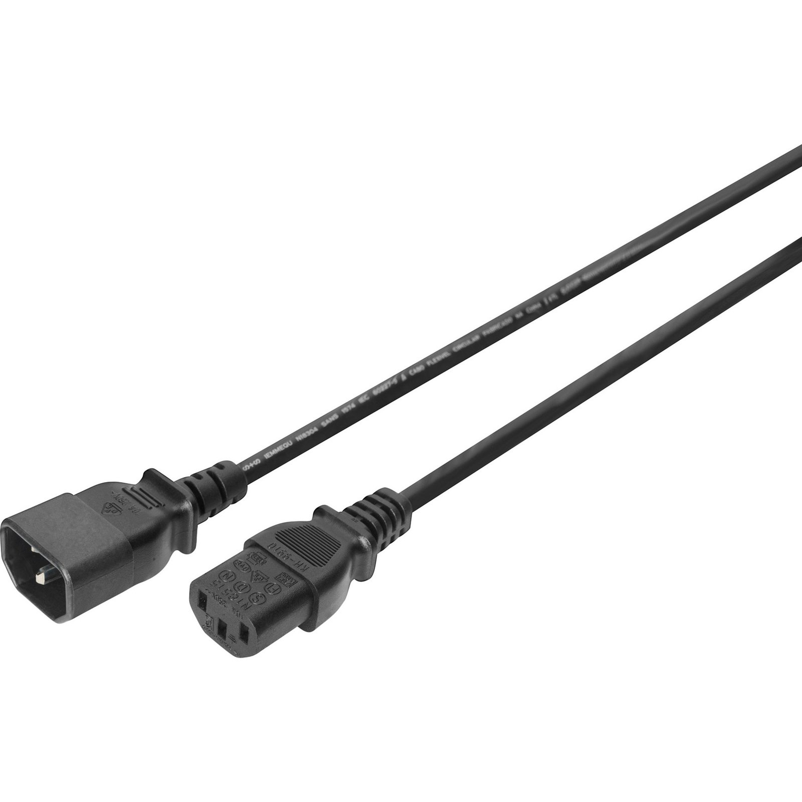 Digitus Netz-Verlängerungskabel Negro