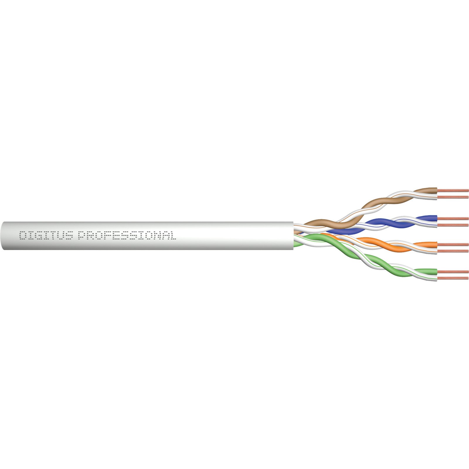Digitus Professional Cat.5e U/UTP cable de instalación Símplex Gris