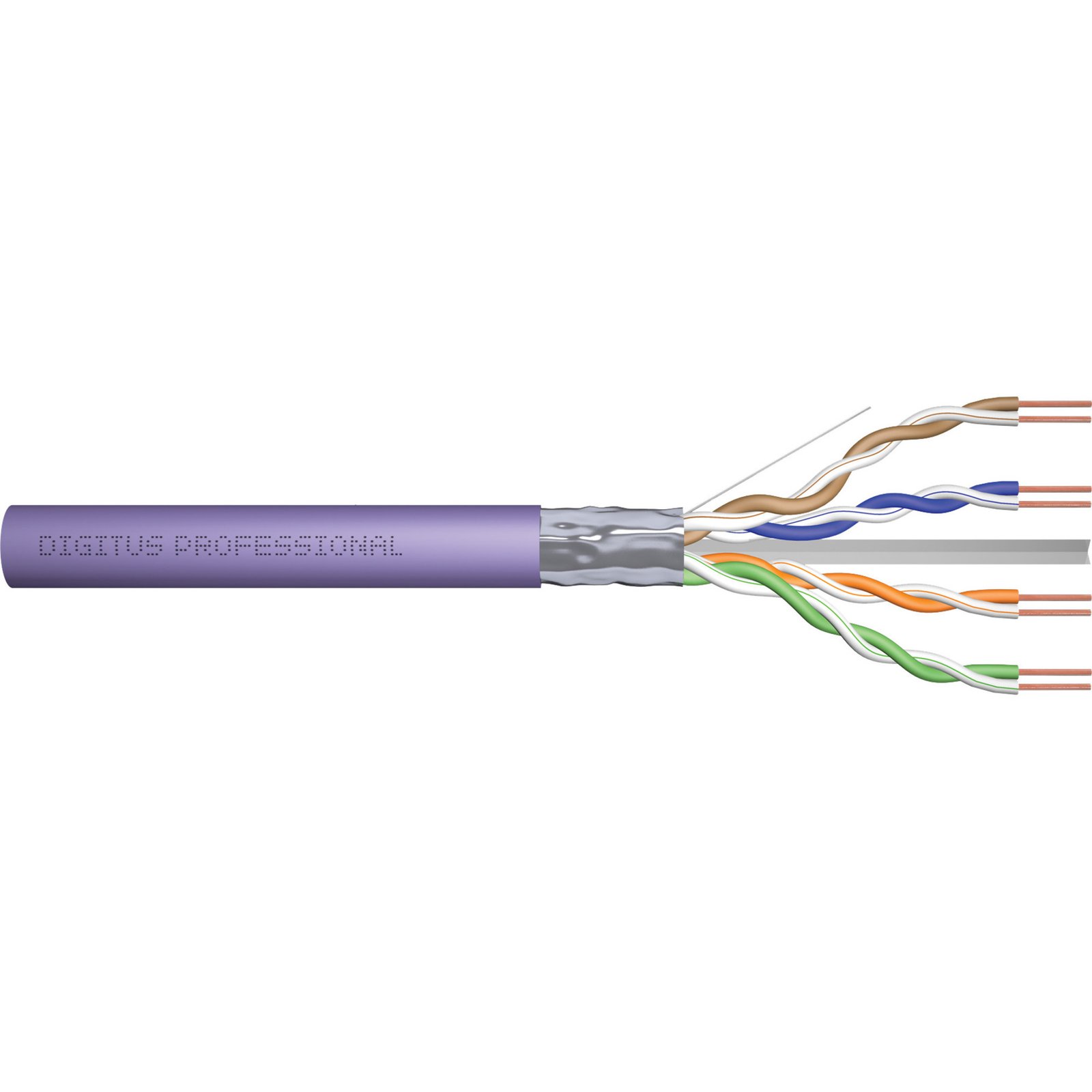 Digitus Professional Cat.6 F/UTP cable de instalación Símplex Morado