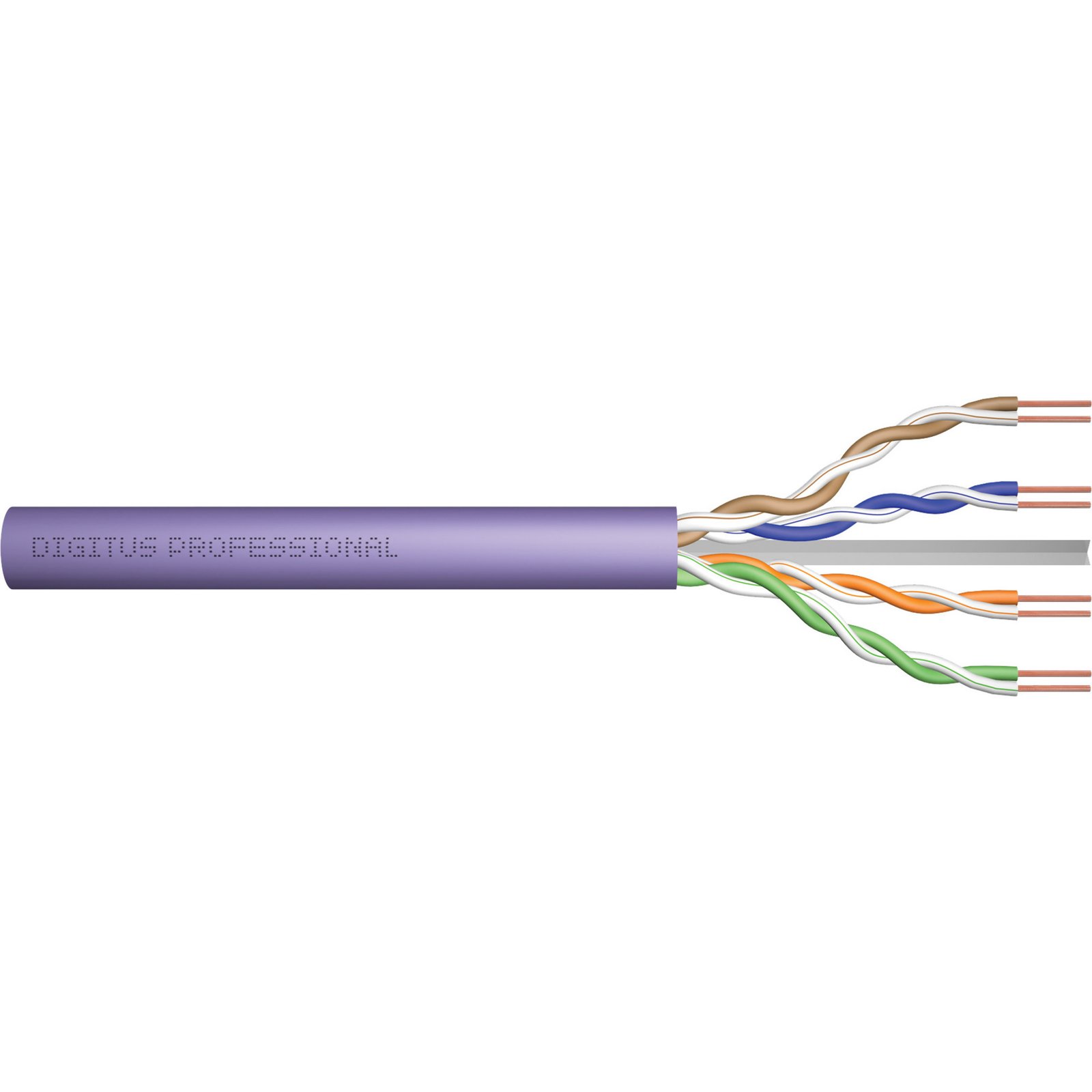 Digitus Professional Cat.6 U/UTP cable de instalación Símplex Morado