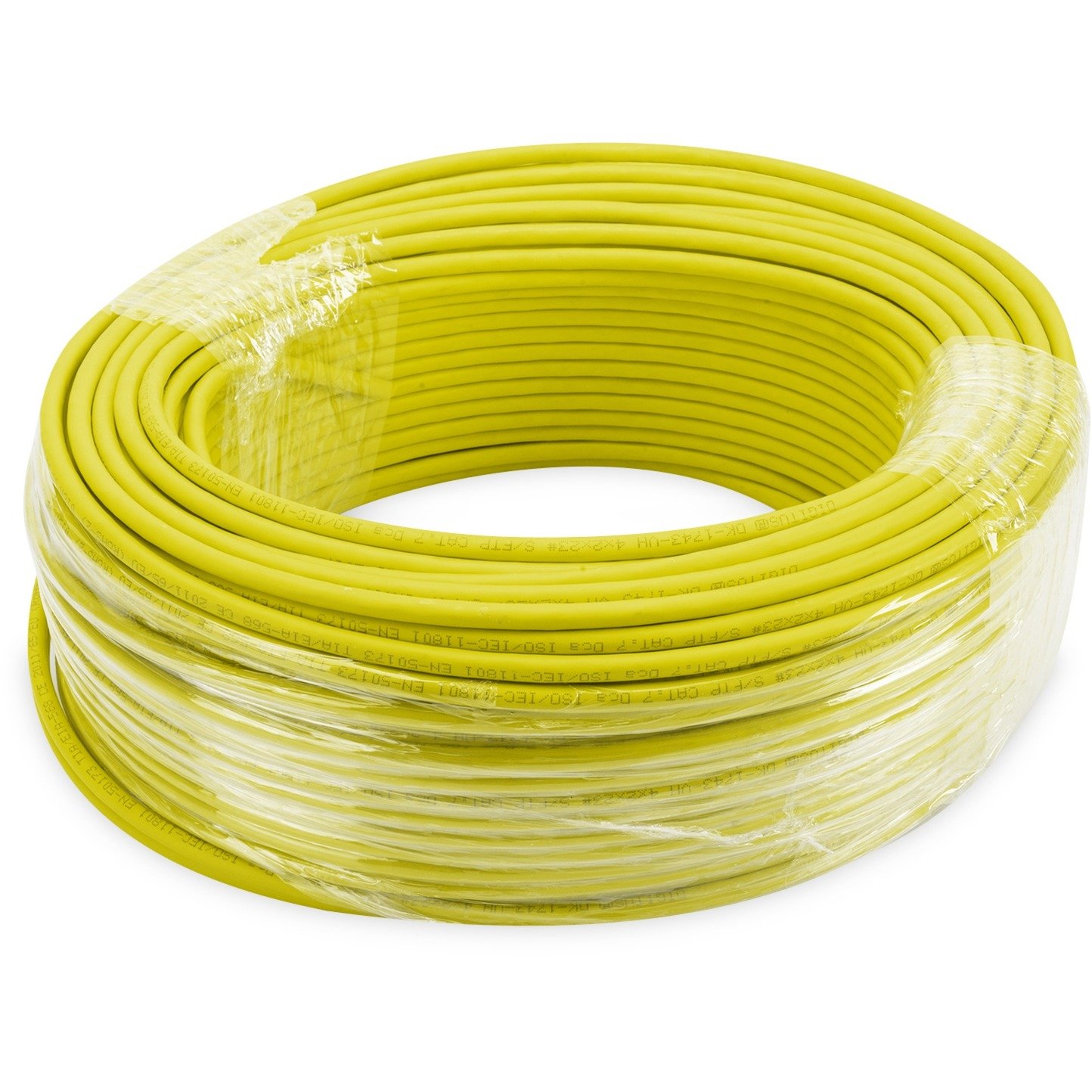 Digitus Professional Cat.7a S/FTP cable de instalación Símplex Amarillo