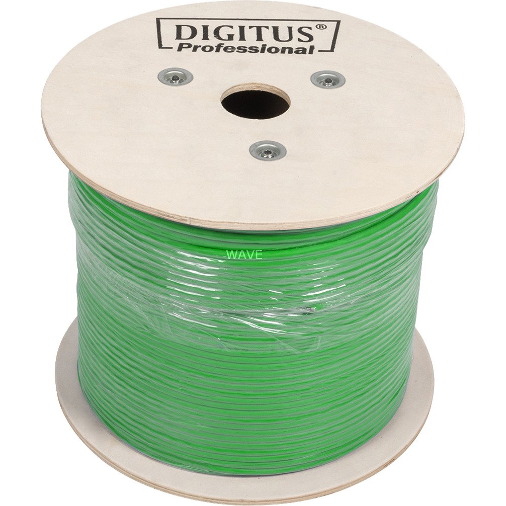 Digitus Professional Cat.8.2 S/FTP cable de instalación Símplex Verde