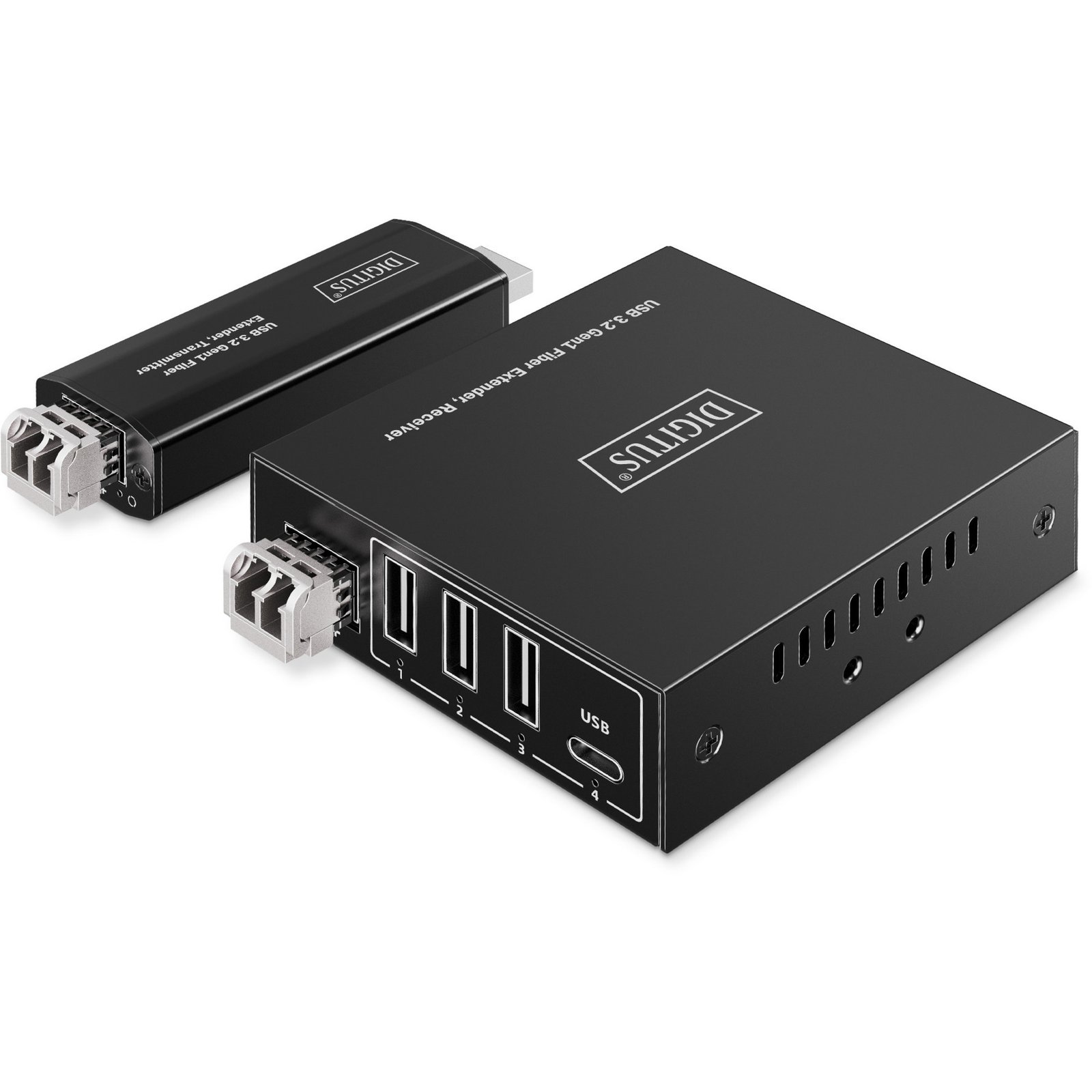 Digitus USB 3.2 Gen1 Fiber Extender Negro - Imagen 2