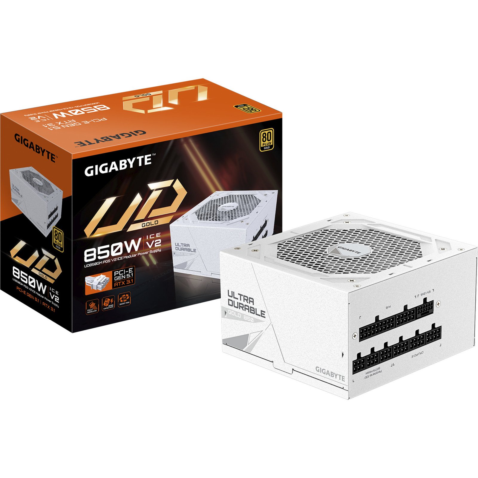 GIGABYTE GP-UD850GM PG5 ICE Blanco