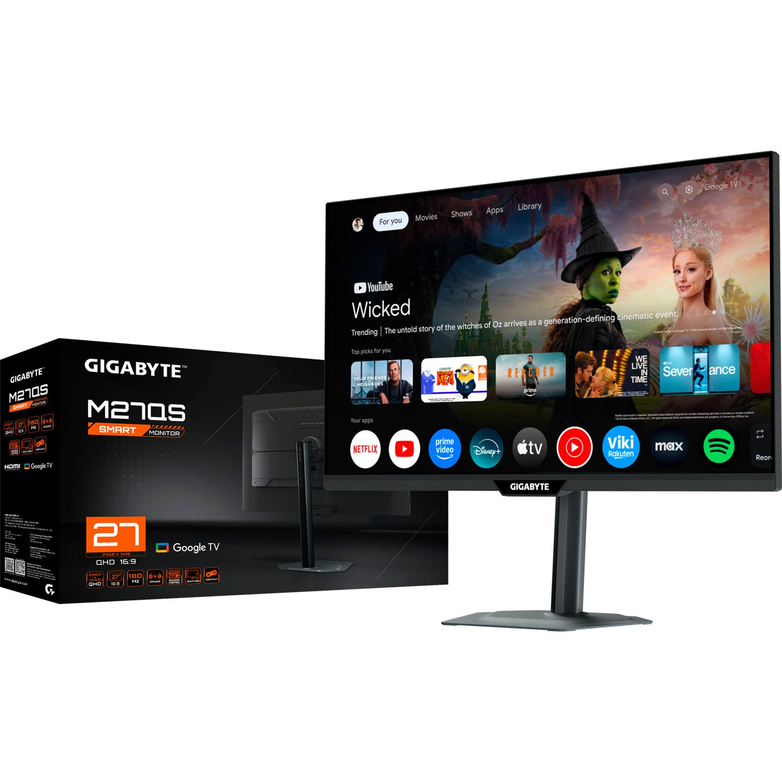 GIGABYTE M27QS Negro