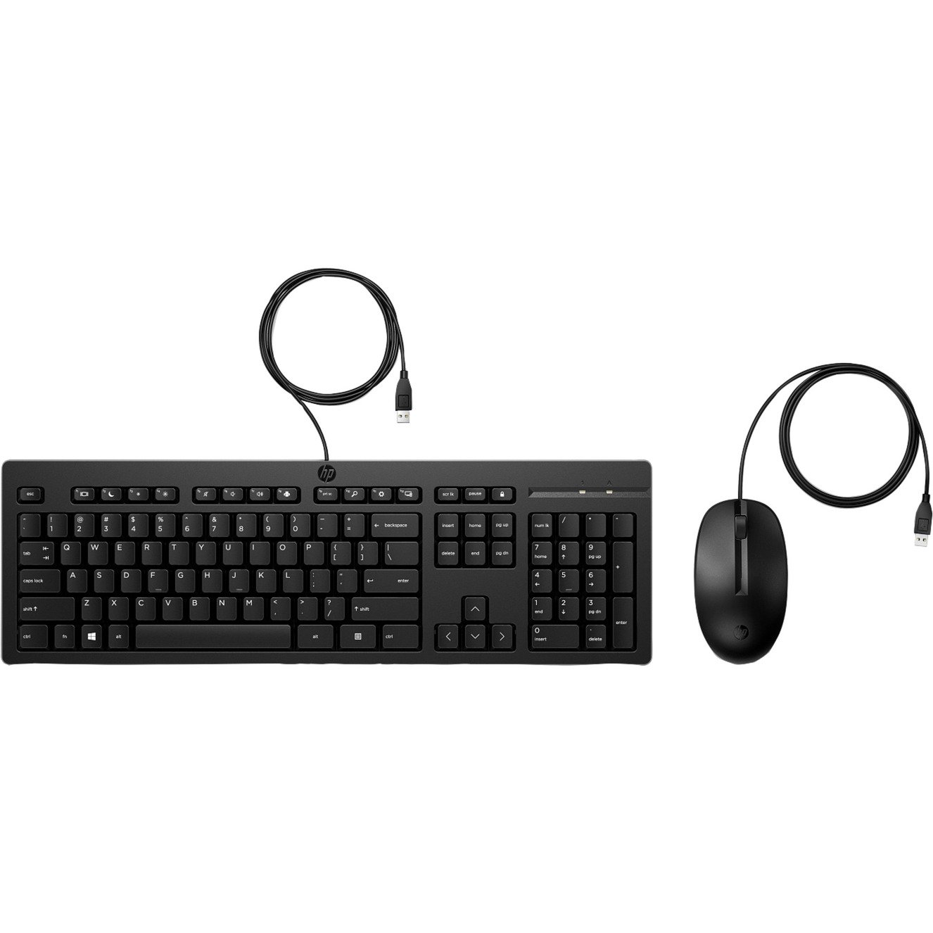 HP 225 Maus y Tastatur (kabelgebunden) Negro