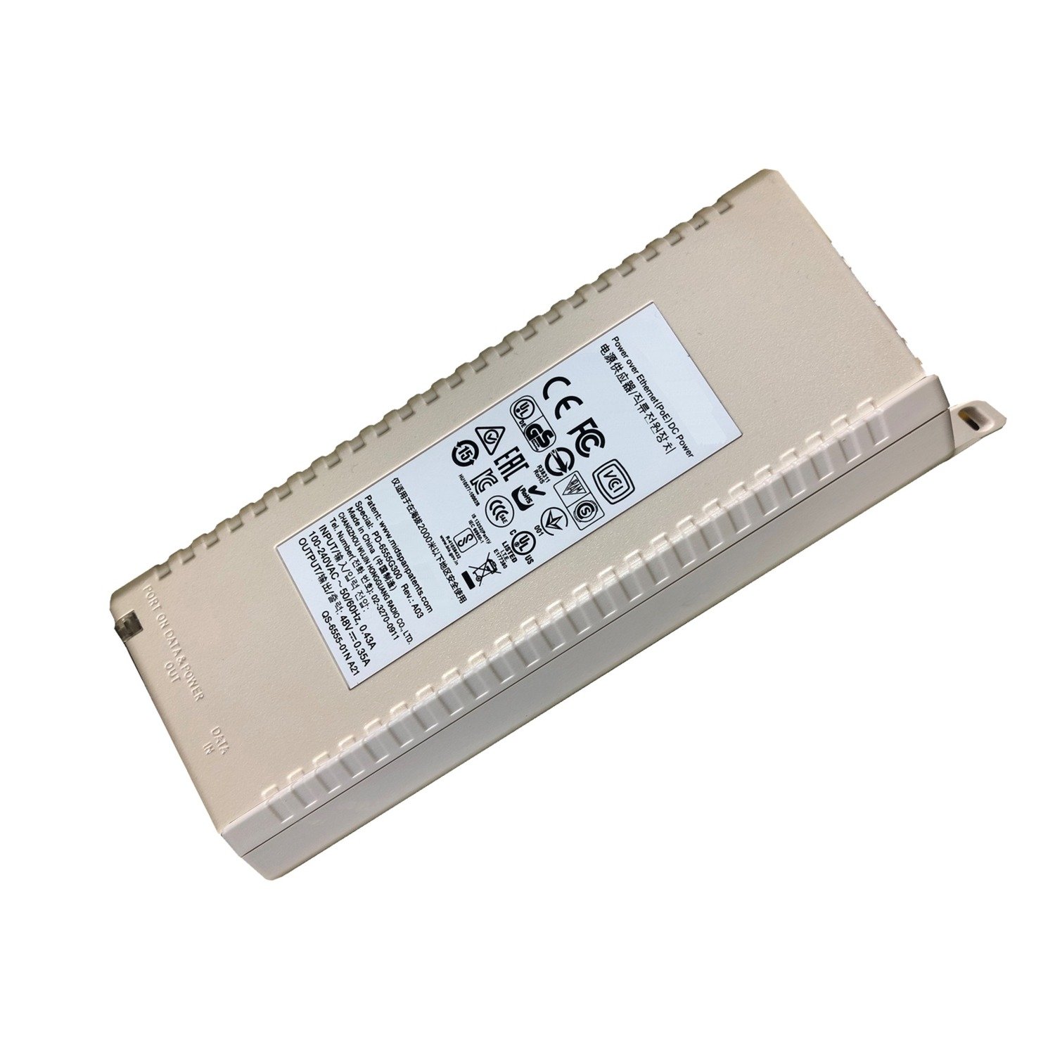 Hewlett Packard Enterprise Aruba Instant On 802.3at PoE-Injektor R9M77A