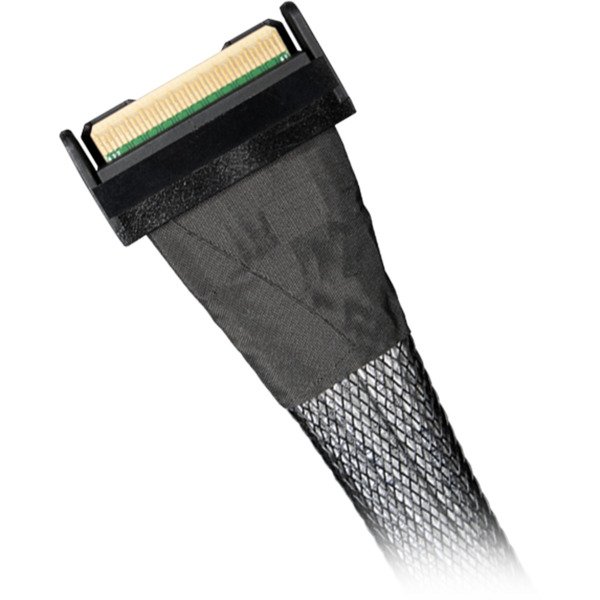 Icy Dock cable MCIO x8 SFF-TA-1016 > MCIO x8 SFF-TA-1016 Negro - Imagen 2