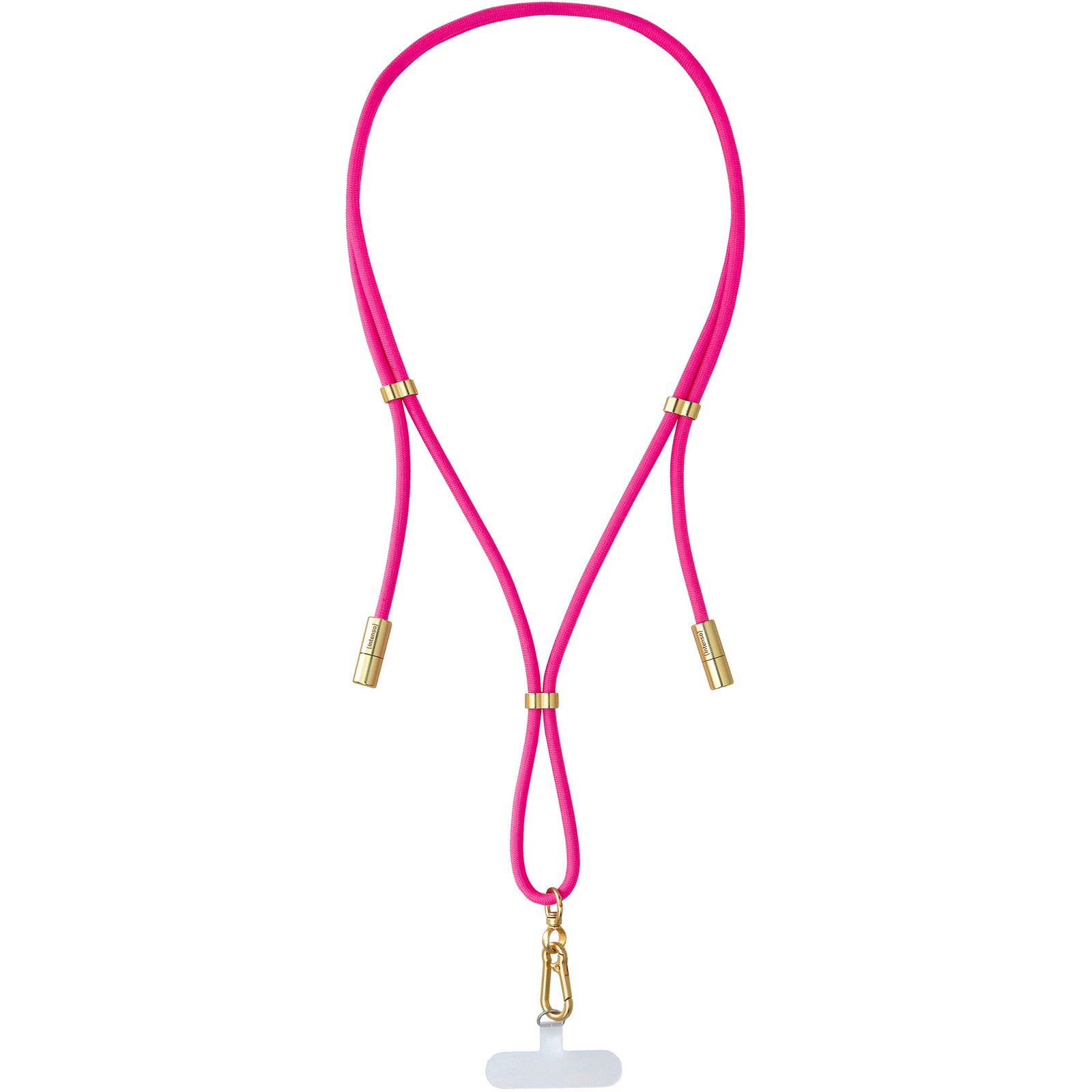 Intenso Handykette y Lade-/Datenkabel Cell Phone Charging Lanyard Rosa