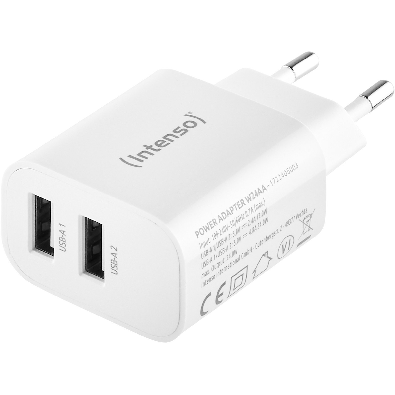 Intenso Power adaptador W24AA Blanco