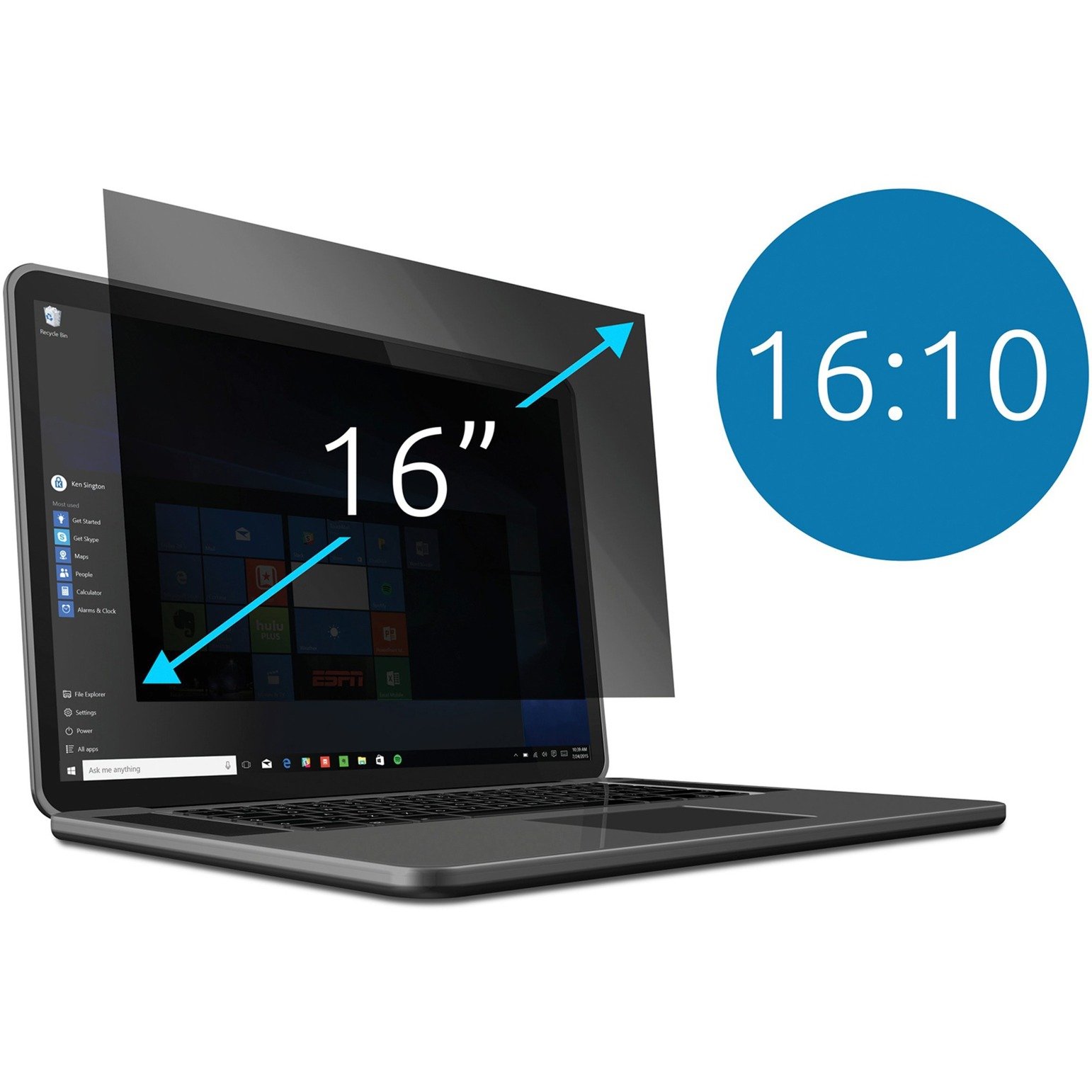 Kensington Blickschutzfilter para Laptops Negro - Imagen 2