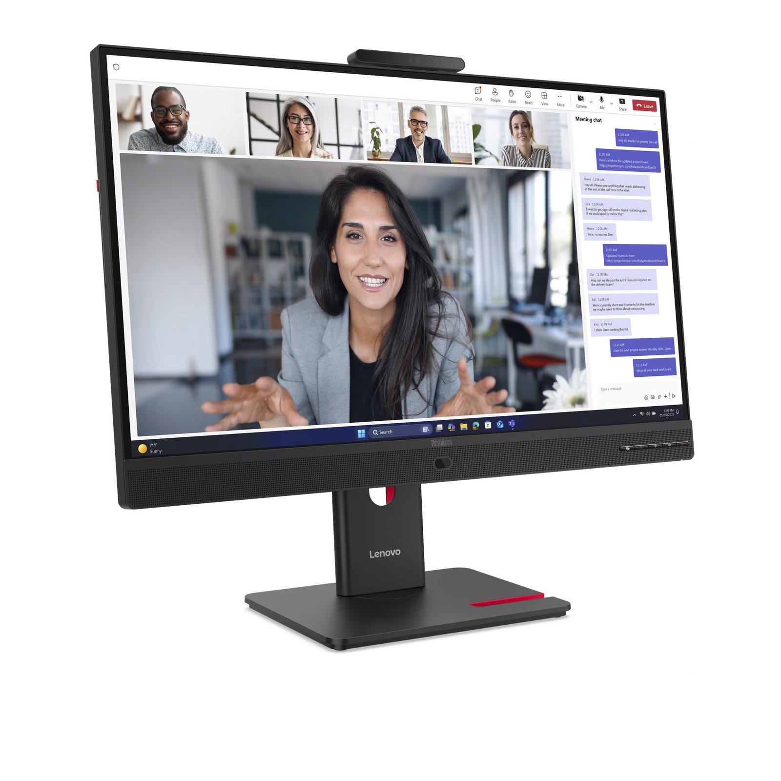 Lenovo ThinkVision T27QD-4v Negro