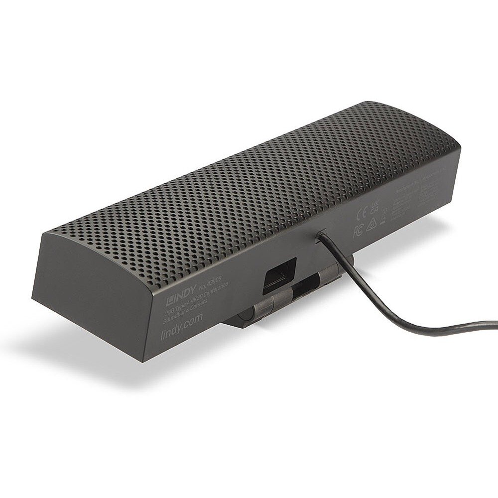 Lindy USB Typ A 4K30 Konferenz-Soundbar & Kamera Negro - Imagen 3