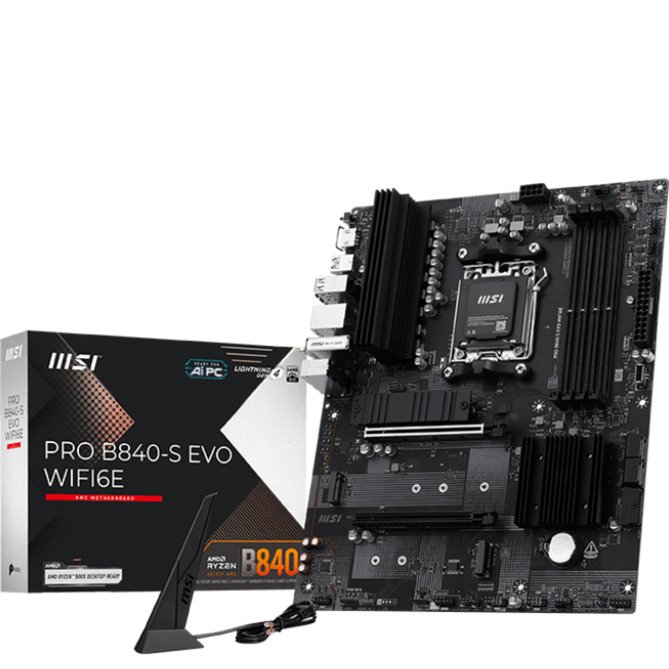MSI PRO B840-S EVO WIFI6E Negro