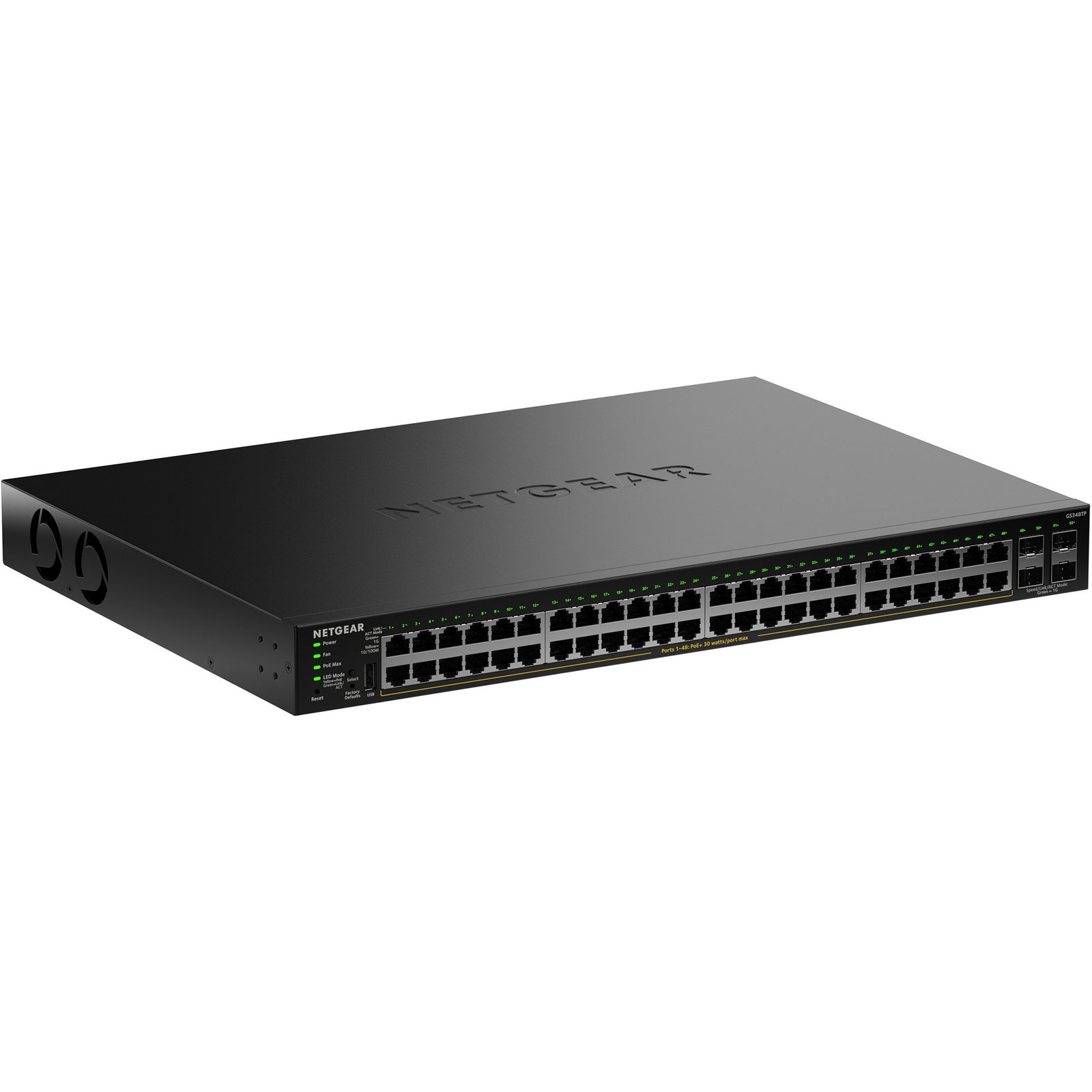 Netgear Smart Managed Essentials Switch (GS348TPv2) Negro