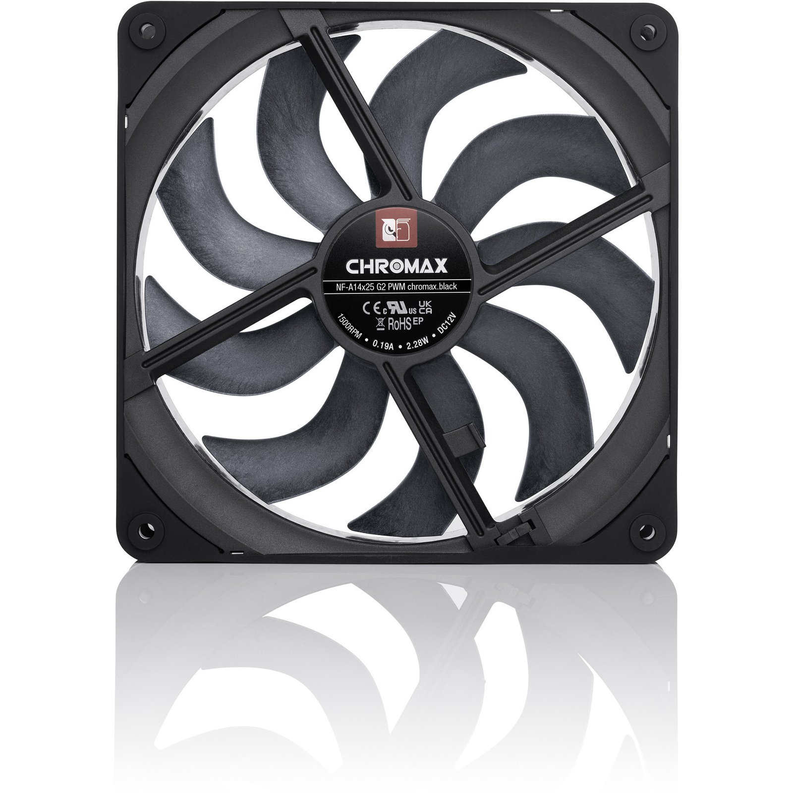 Noctua NF-A14x25 G2 PWM chromax.black Negro - Imagen 2
