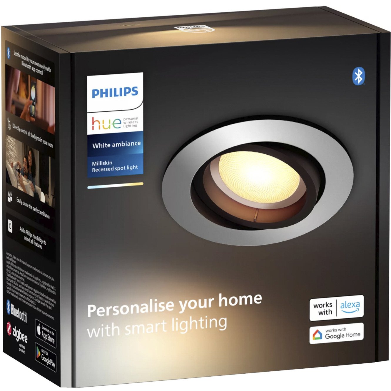 Philips Hue White Ambiance Milliskin Einbauspot