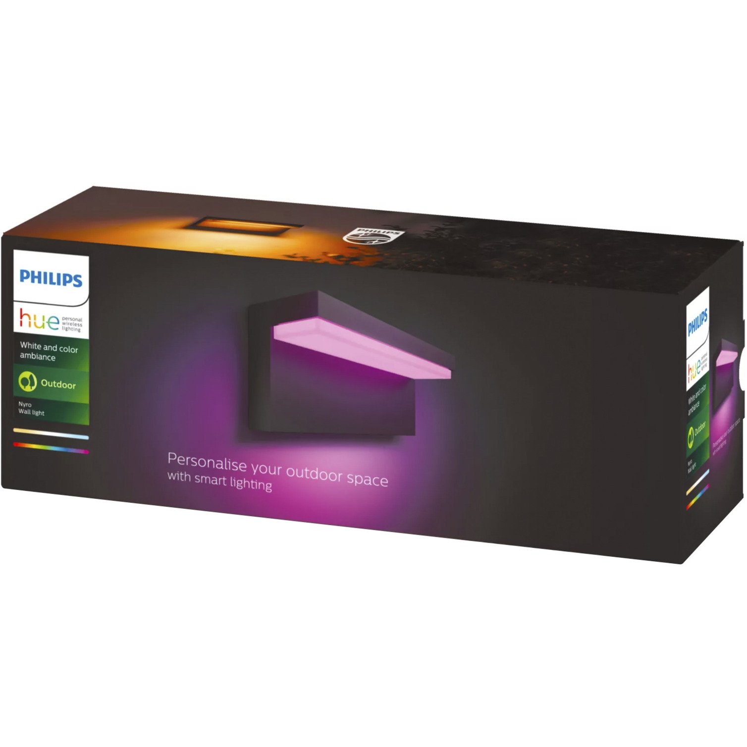 Philips Hue White & Color Ambiance Nyro Wandleuchte Negro
