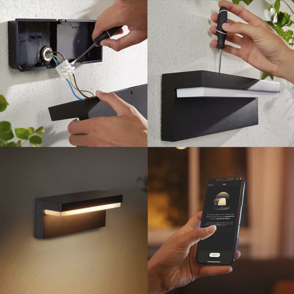 Philips Hue White & Color Ambiance Nyro Wandleuchte Negro - Imagen 4
