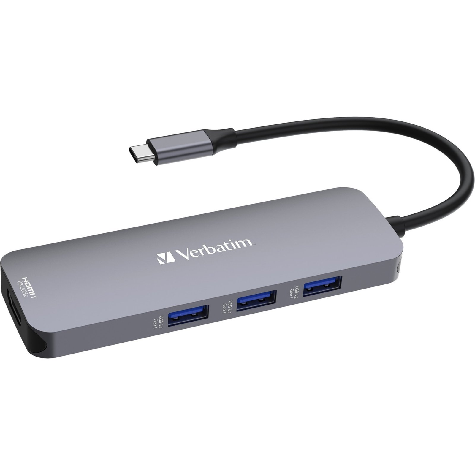 Verbatim USB-C Pro Multiport-Hub CMH-08 Gris - Imagen 2