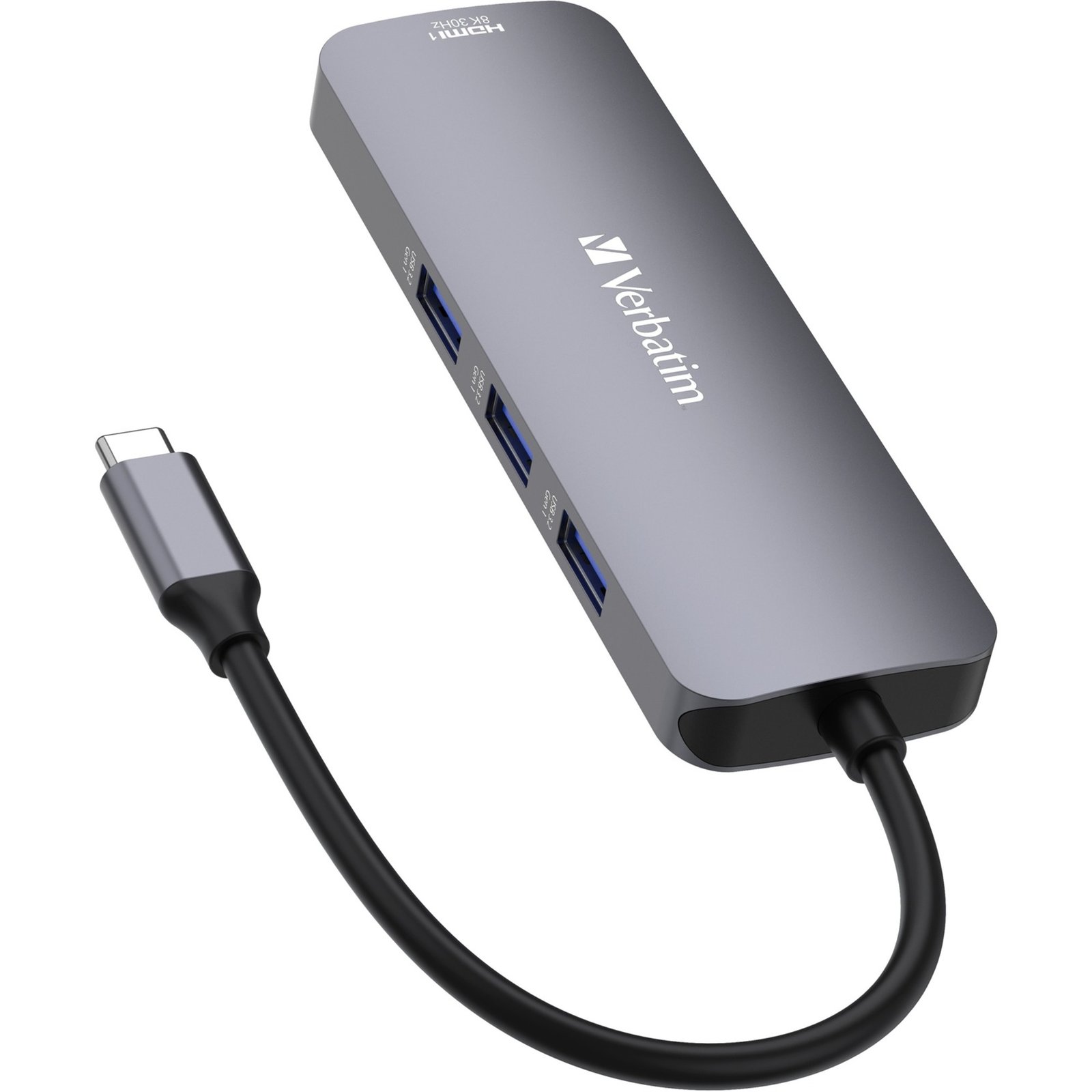 Verbatim USB-C Pro Multiport-Hub CMH-08 Gris - Imagen 4