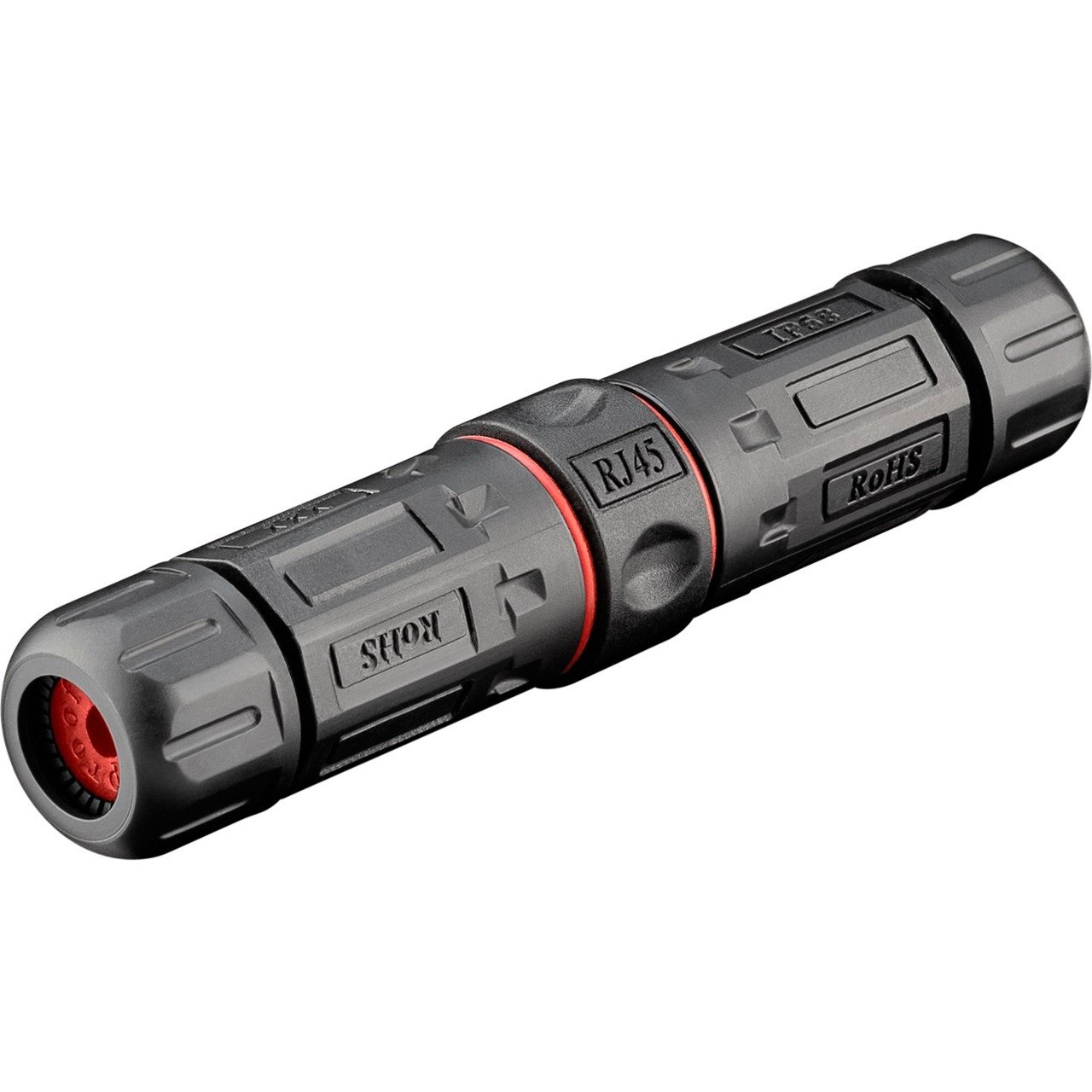 goobay Outdoor (IP68) RJ-45 Cat.6 Modularkupplung/Verbinder STP Negro